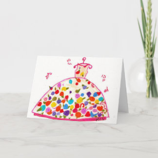 Flower's for Mum's dress Card