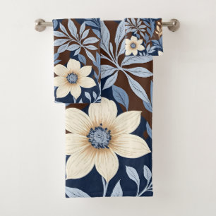 Flowers For Your Blues Bath Towel Set