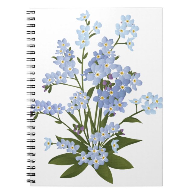 Flowers, Forget Me Not Notebook (Front)