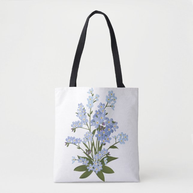 Flowers, Forget Me Not Tote Bag (Front)