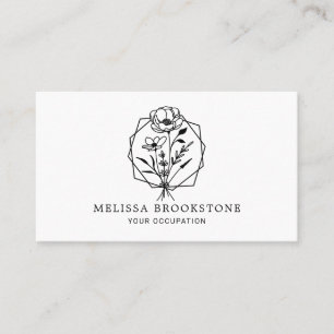 Flowers Frame  Business Card