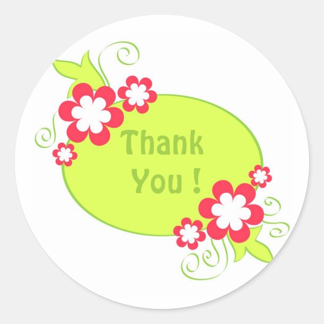 Flowers frame - Sticker (Front)