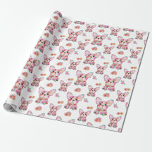 Flowers Frenchies French Bulldog pet lover dog