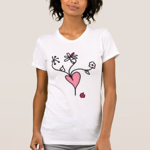 Flowers from a ruby heart T-Shirt