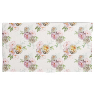 Flowers from Heaven Cream King Pillowcase