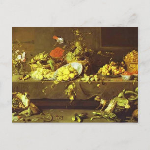 Flowers, Fruits and Vegetables by Frans Snyders Postcard