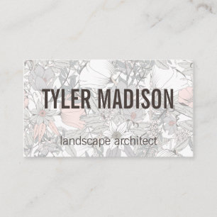 Flowers Garden Botanical Flowers Business Card