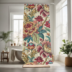 Flowers garden decorative eye-catching  shower curtain