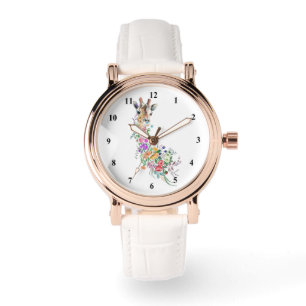 Flowers Giraffe Watch
