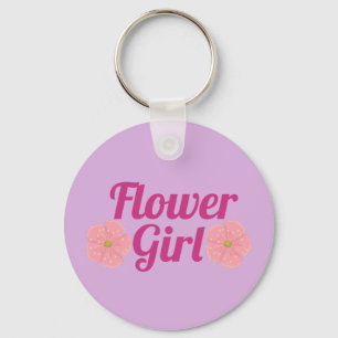 Flowers girl  key ring