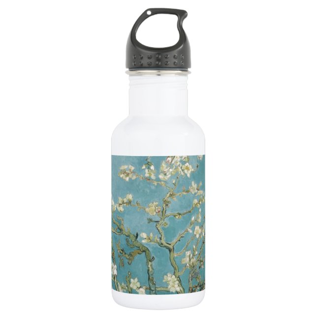 Flowers Gogh Branches Almond Blossoms Nature 532 Ml Water Bottle (Front)