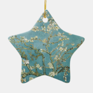 Flowers Gogh Branches Almond Blossoms Nature Ceramic Tree Decoration