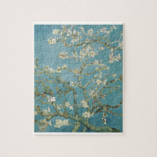 Flowers Gogh Branches Almond Blossoms Nature Jigsaw Puzzle