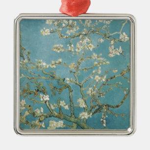 Flowers Gogh Branches Almond Blossoms Nature Metal Tree Decoration