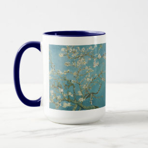 Flowers Gogh Branches Almond Blossoms Nature Mug