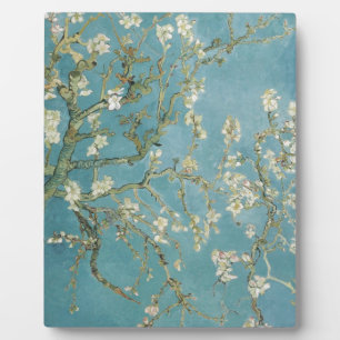 Flowers Gogh Branches Almond Blossoms Nature Plaque