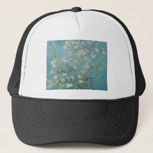 Flowers Gogh Branches Almond Blossoms Nature Trucker Hat