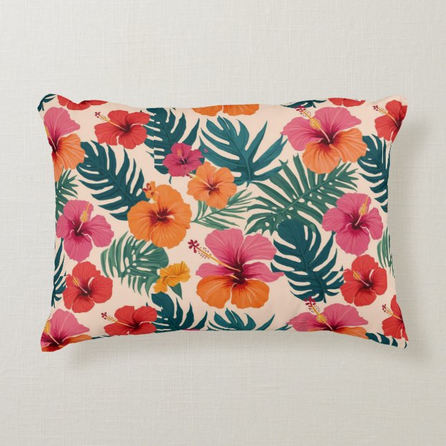 FLOWERS GOOD VIBE DECORATIVE CUSHION (Front)