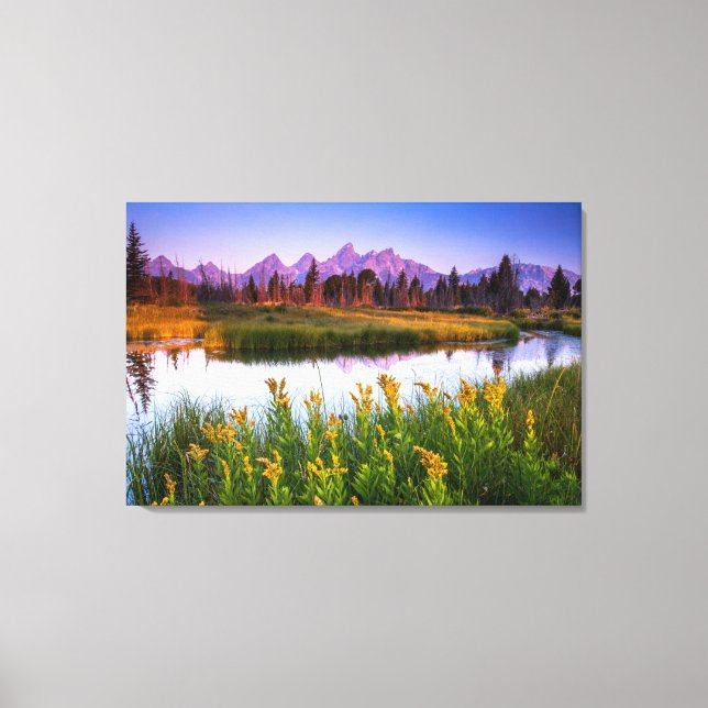 Flowers | Grand Teton National Park, Wyoming Canvas Print (Front)