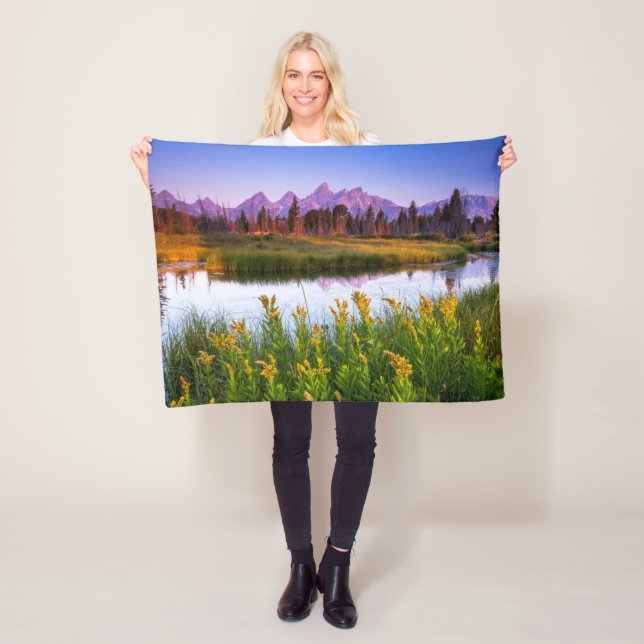 Flowers | Grand Teton National Park, Wyoming Fleece Blanket (In Situ)