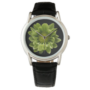 Flowers Green Chrysanthemum Watch