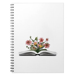 Flowers growing from book