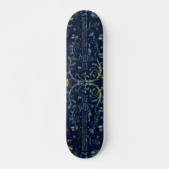 Flowers Guitar Skateboard (Front)