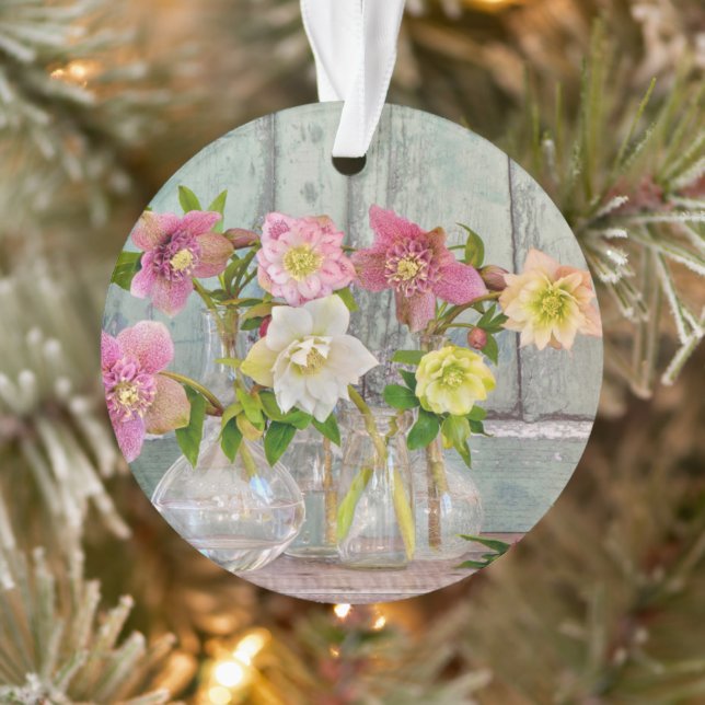 Flowers | Hellebores in Vases Ornament (Tree)