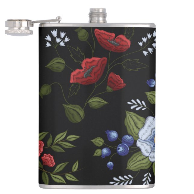 Flowers Hip Flask (Opened)