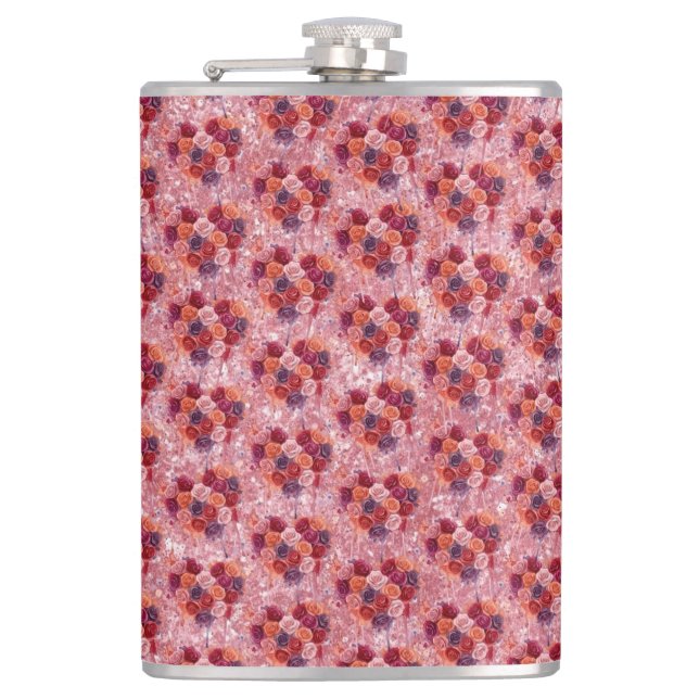 Flowers Hip Flask (Front)