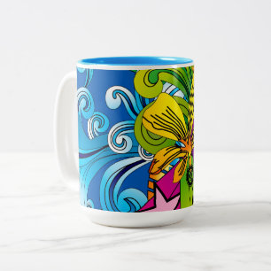 Flowers Hippy Mug