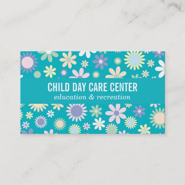 Flowers II | Illustrative Business Card (Front)