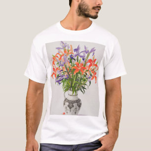 Flowers in a Black and White Jug T-Shirt