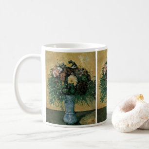 Flowers in a Blue Vase by Paul Cezanne Vintage Art Coffee Mug