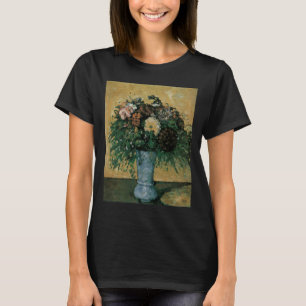 Flowers in a Blue Vase by Paul Cezanne Vintage Art T-Shirt