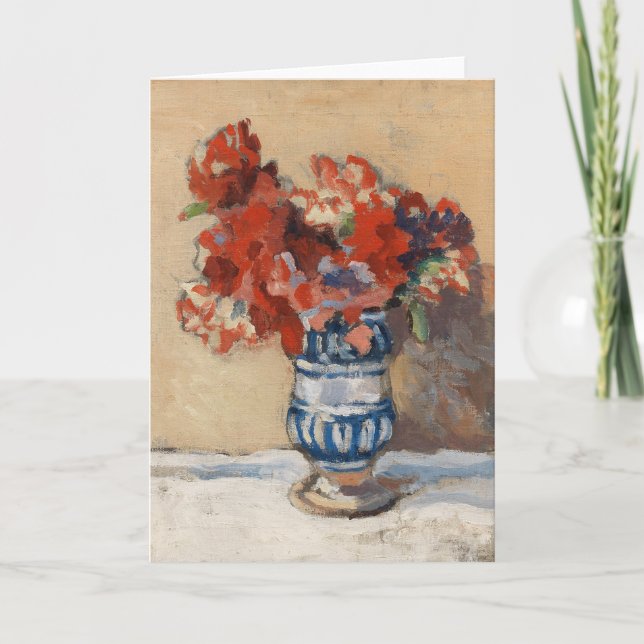 Flowers in a Blue Vase | Christopher Wood Card (Front)