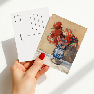 Flowers in a Blue Vase   Christopher Wood Postcard