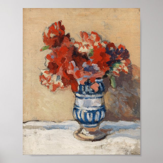 Flowers in a Blue Vase | Christopher Wood Poster (Front)