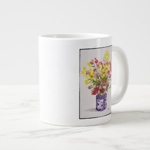 Flowers in a Chinese Jar Large Coffee Mug
