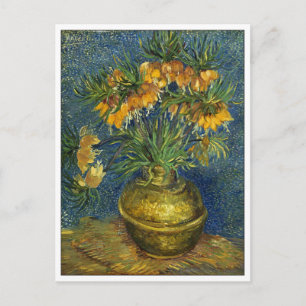 Flowers in a Copper Vase by Van Gogh Postcard