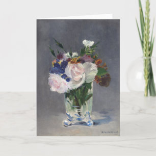 Flowers in a Crystal Vase Édouard Manet Card