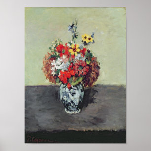 Flowers in a Delft vase, c.1873-75 Poster