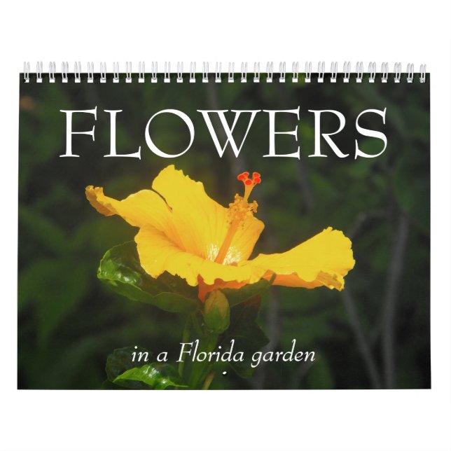 FLOWERS in a Florida garden... Calendar (Cover)