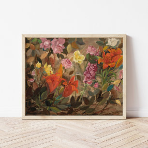 Flowers in a Garden Tadeusz Makowski Poster