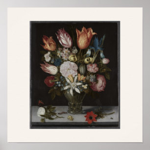 Flowers in a Glass - Dutch Still Life Art Print