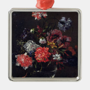 Flowers in a Glass Vase Metal Tree Decoration