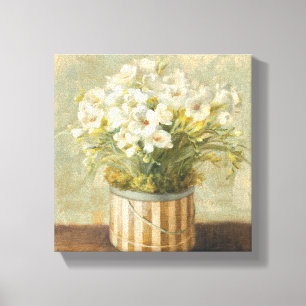 Flowers in a Hat Box Canvas Print