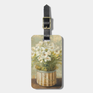 Flowers in a Hat Box Luggage Tag