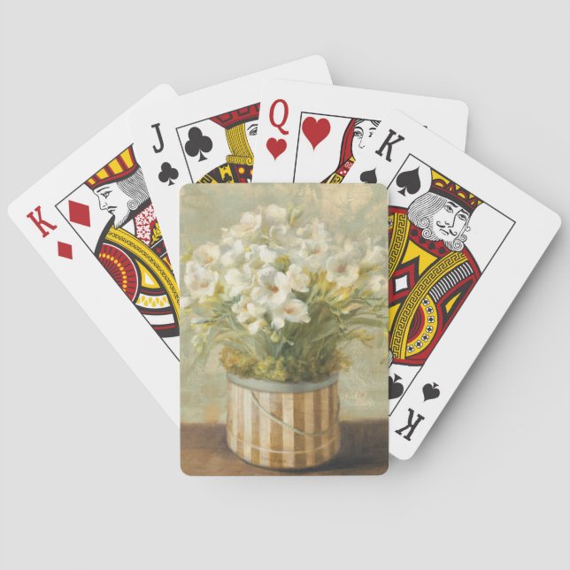 Flowers in a Hat Box Playing Cards (Back)