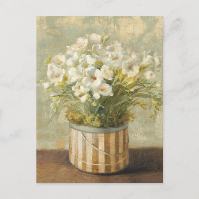 Flowers in a Hat Box Postcard (Front)